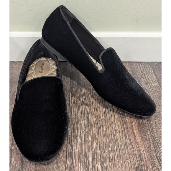 Birdies The Starling Black Velver Loafers Size 9 - Picture 1 of 11